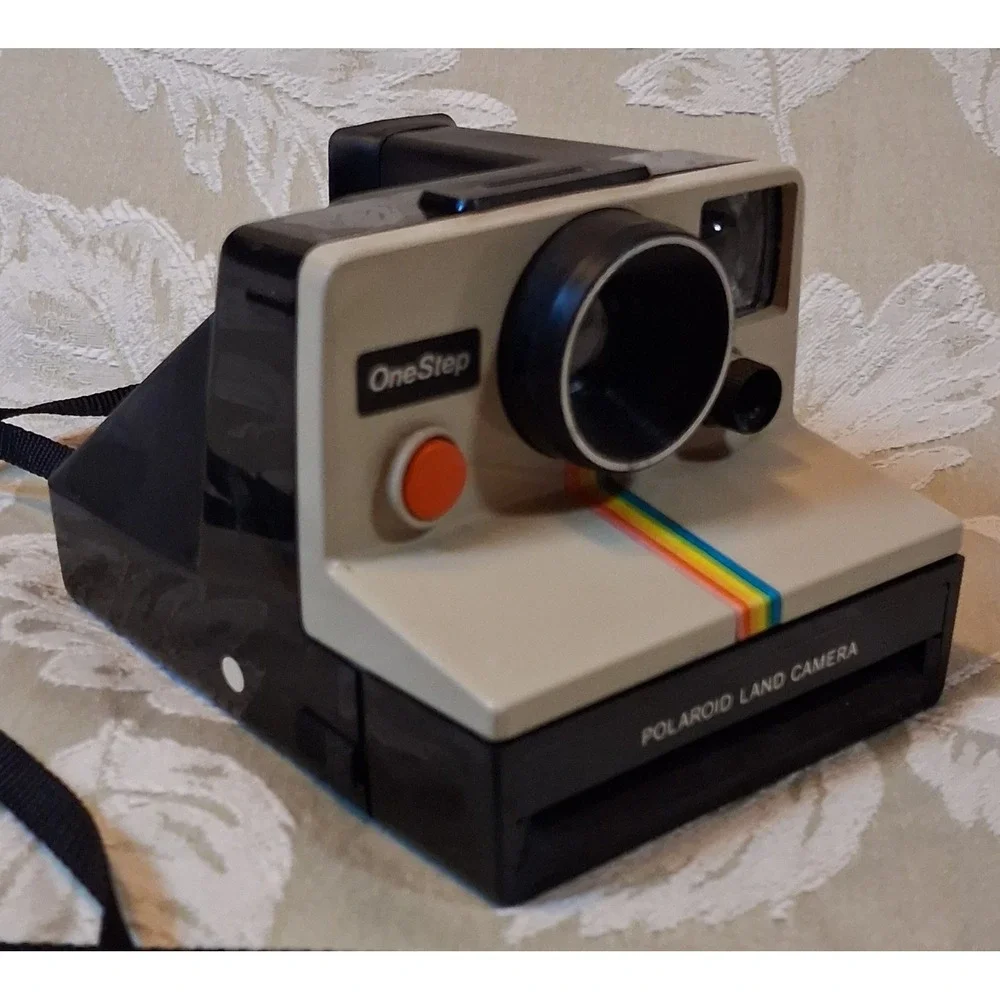 Vintage Polaroid OneStep Land Camera Rainbow Stripe SX-70 Film Untested Repair